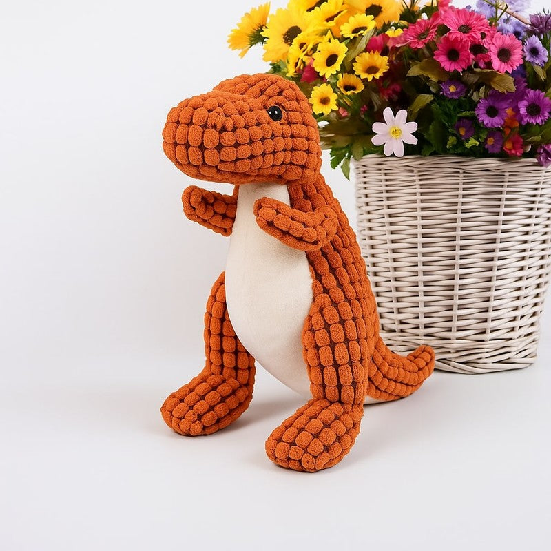 Juguete de dinosaurio T-Rex para mascotas, proporciona diversión duradera y ayuda a limpiar sus dientes.
