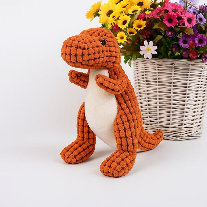 Juguete de dinosaurio T-Rex para mascotas, proporciona diversión duradera y ayuda a limpiar sus dientes.