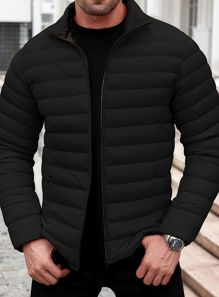 Abrigo de hombre casual, acolchado y ligero, ideal para la temporada de invierno.