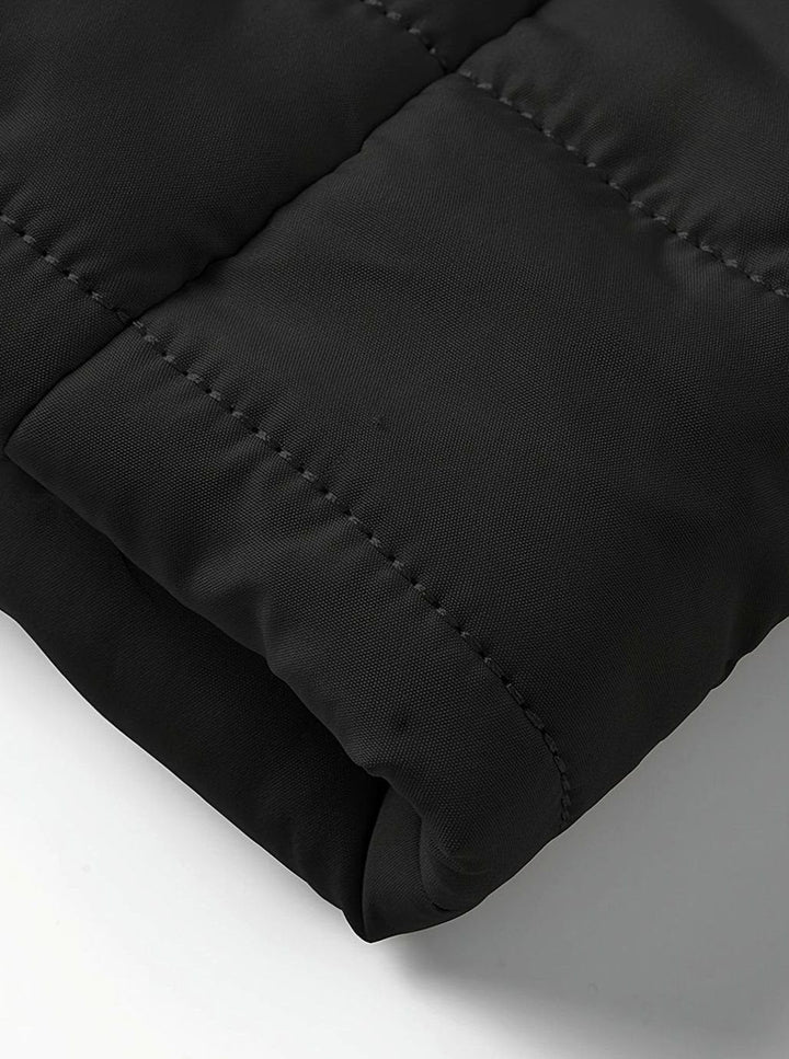 Chaqueta acolchada de hombre, estilo casual, ideal para exterior y clima frío.
