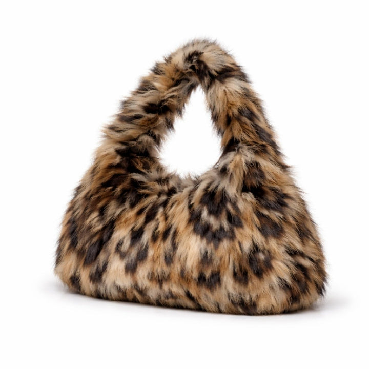 Bolso de mano Lenora con estampado de leopardo, estilo chic para moda femenina y accesorios sofisticados.