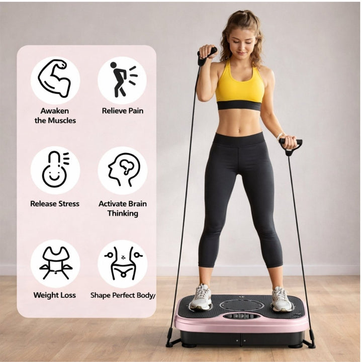 Plataforma de vibración que activa la circulación, promueve bienestar y acelera la recuperación.