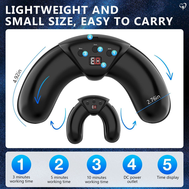 Dispositivo de luz LED para cuidado de uñas. Terapia infrarroja y azul para mejorar la salud de uñas en manos y pies.