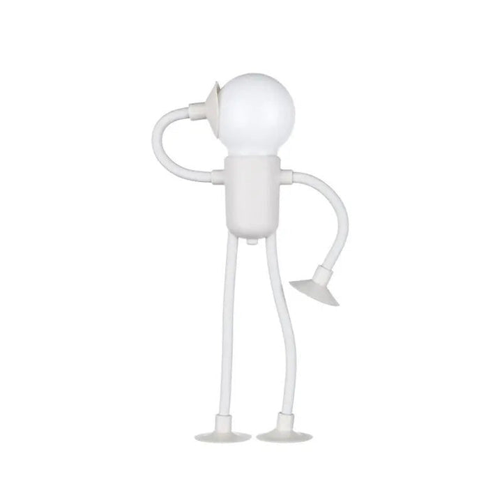 Original lámpara de noche LED flexible, figura humana iluminada con luz cálida para un toque único.