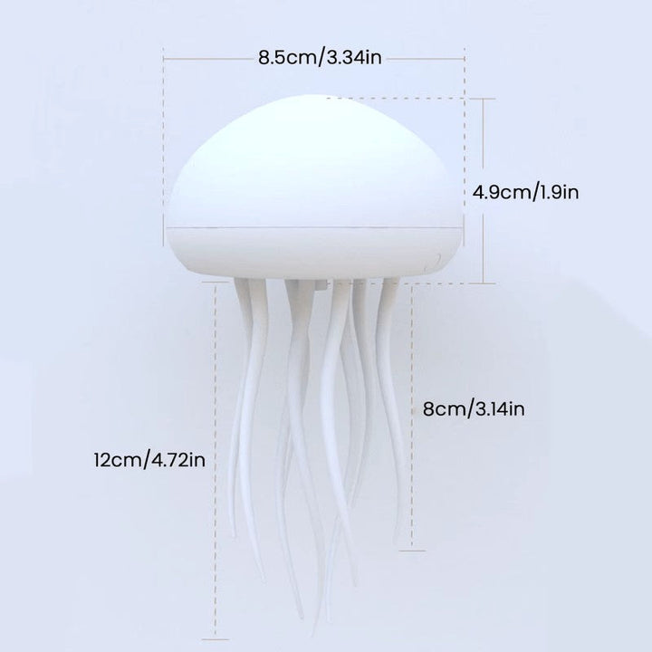 Lámpara LED medusa con control por voz. Luz RGB flotante que crea un ambiente relajante y moderno en cualquier hogar.
