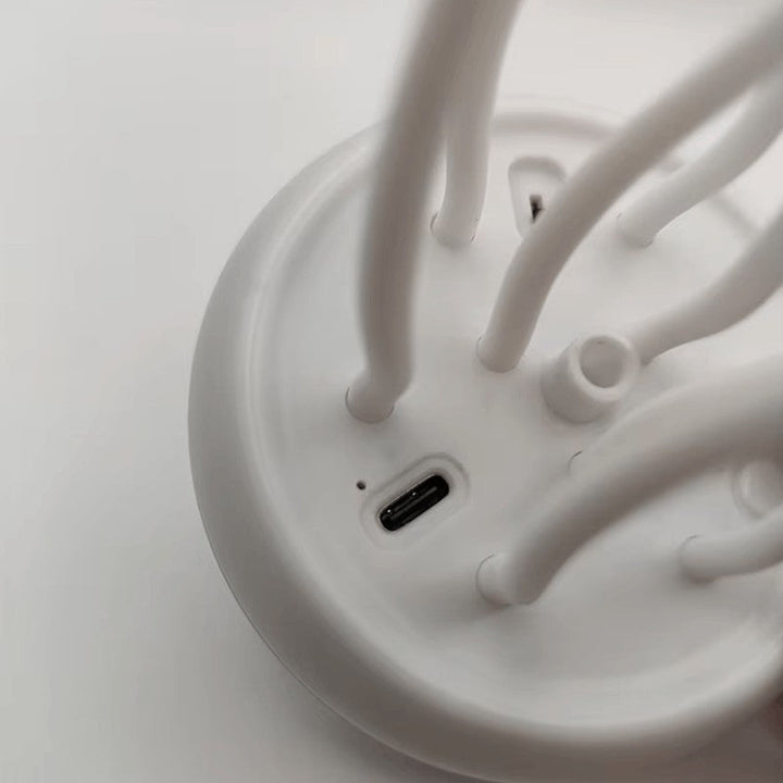Luz de noche LED RGB con efecto medusa flotante. Iluminación decorativa para un ambiente único en el dormitorio.