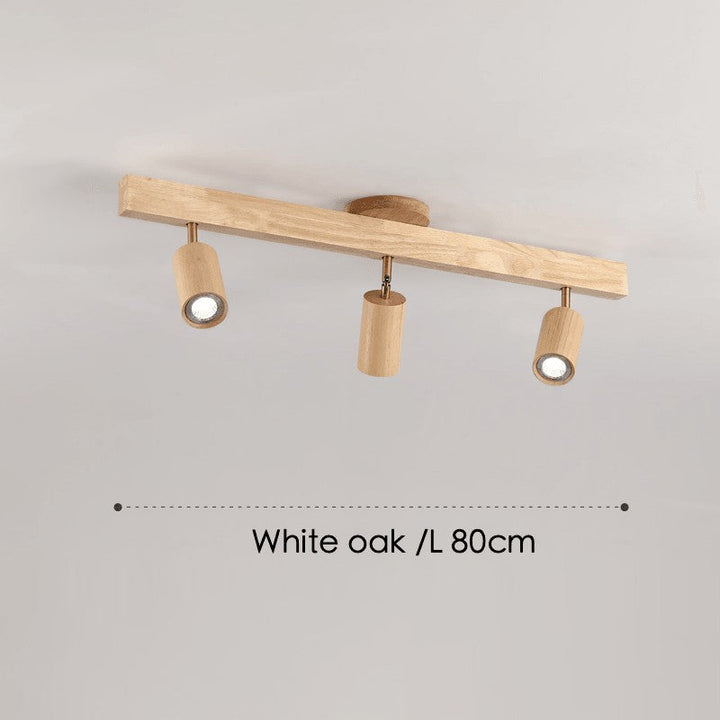 Diseño de hogar: Lámpara de techo de madera con iluminación LED ajustable para comedor.