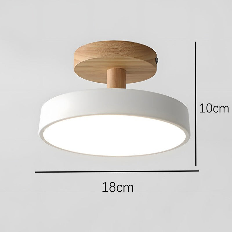 Lámpara de techo nórdica que complementa la decoración interior.