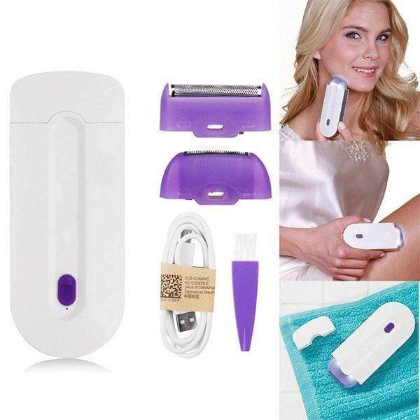 Kit de depilación láser indolora unisex para vellos, piel suave sin irritación. Cuidado corporal eficaz.