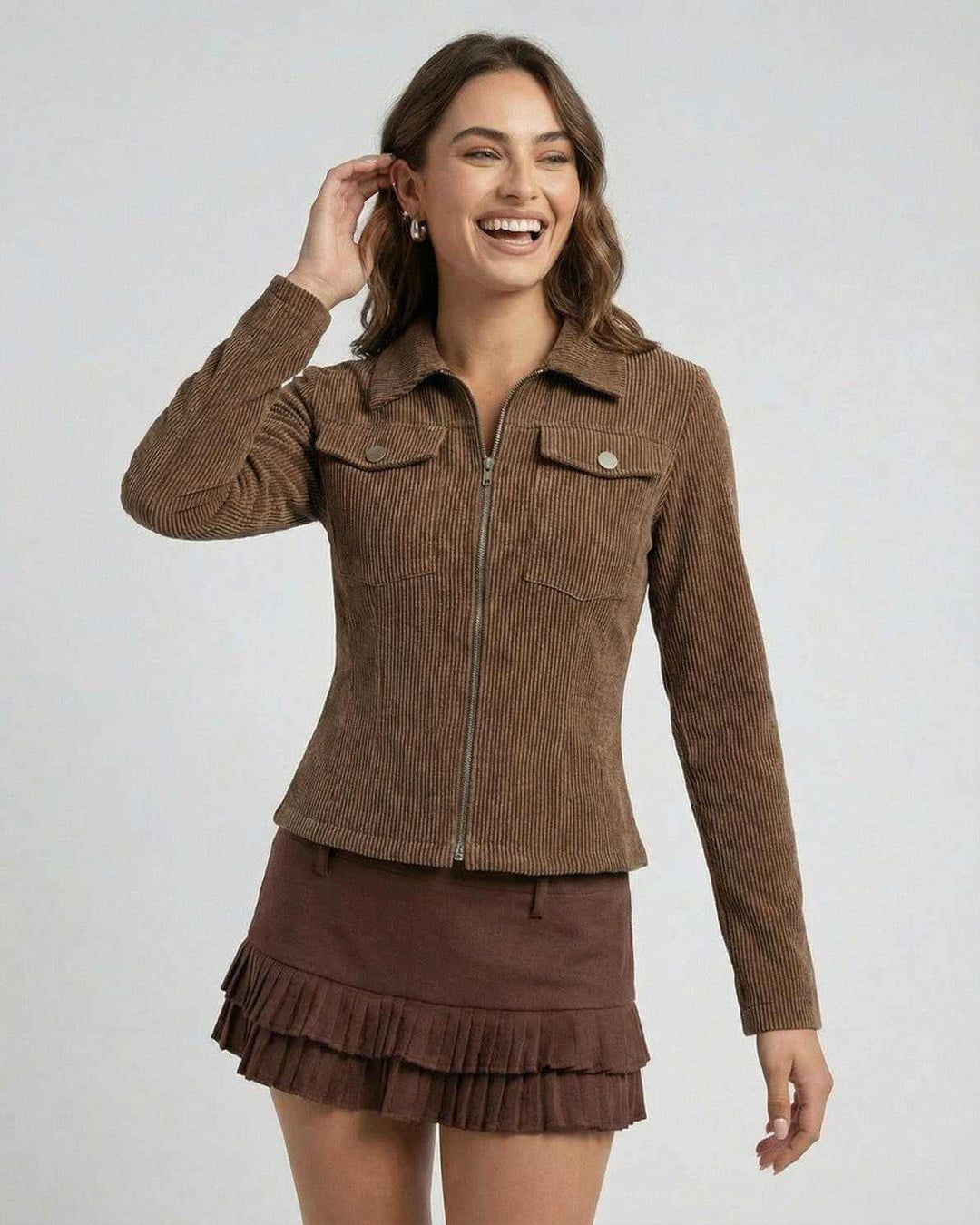 Prenda versátil: chaqueta Florence de mujer para otoño/primavera, con diseño elegante y ajuste moderno.