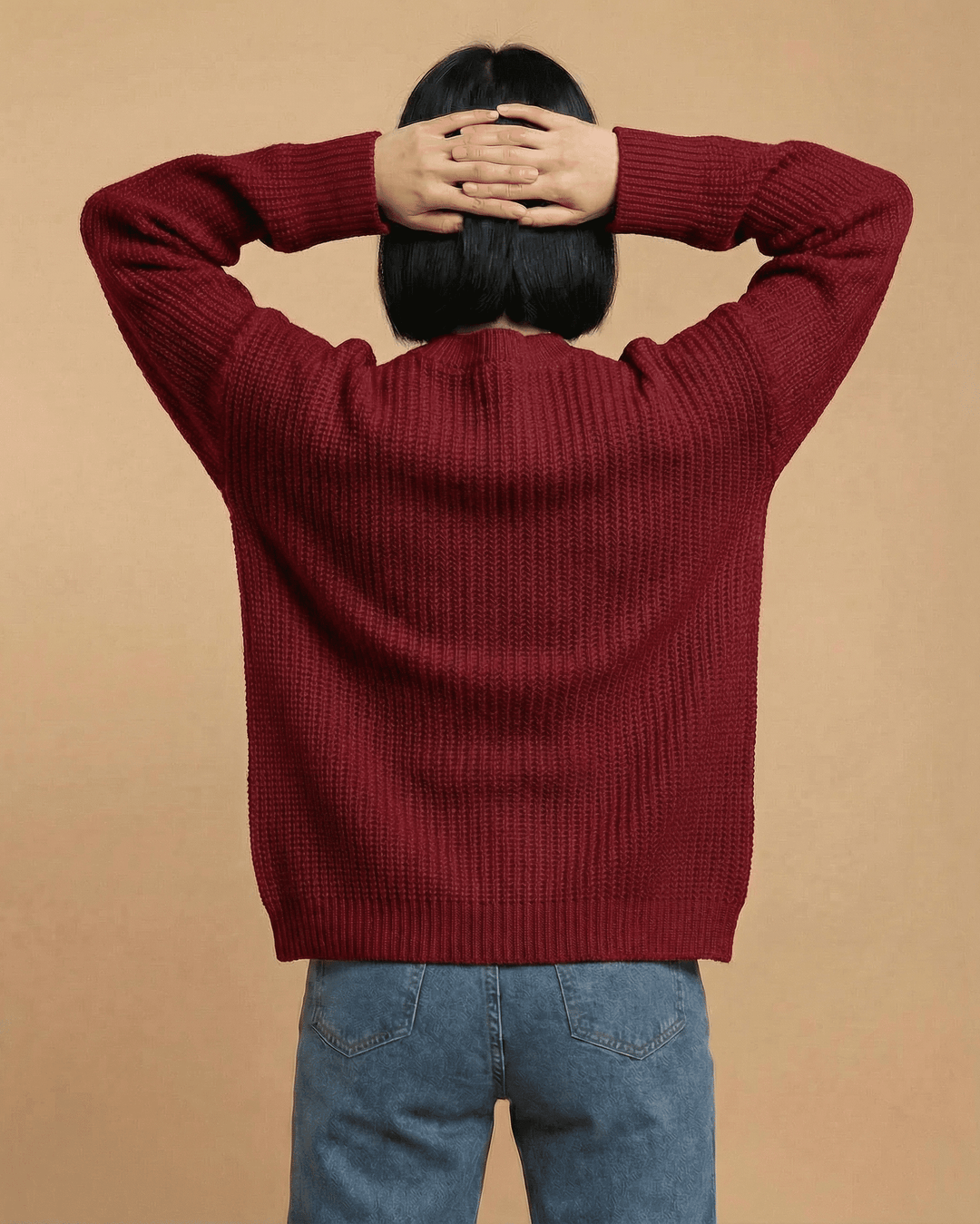Cárdigan Merano de mujer versátil, ropa de abrigo casual para primavera, otoño e invierno, muy confortable.