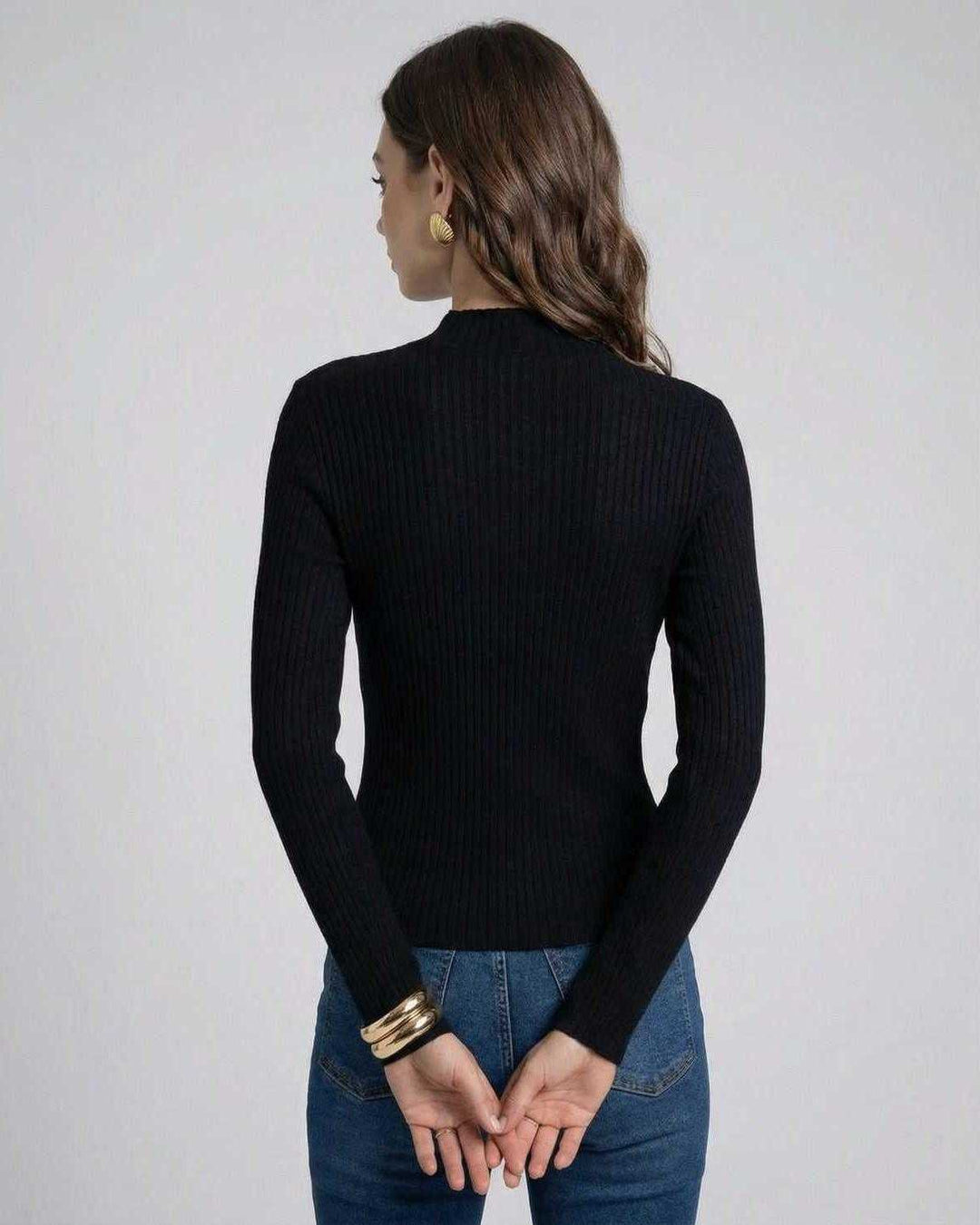Pullover Milano ligero y cómodo para mujer, ideal para otoño invierno, estilo casual chic con manga larga.