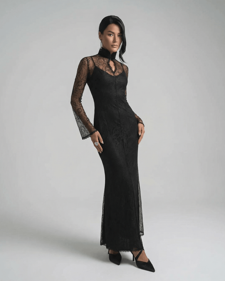 Vestido maxi de noche Noctavia para mujer, ropa femenina elegante y moderna.
