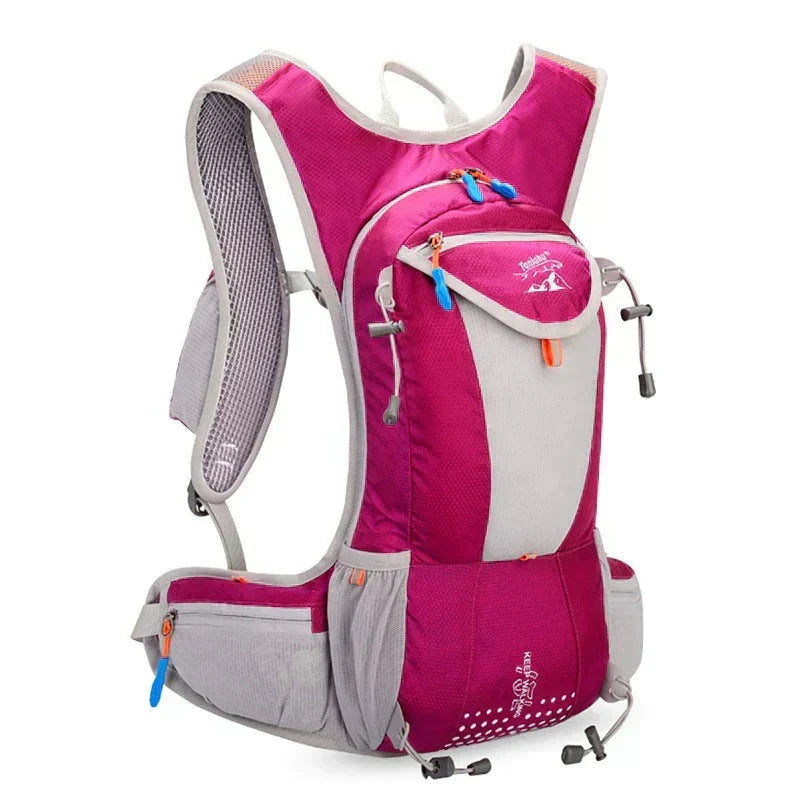 Mochila unisex ligera para aventura, impermeable y resistente, en vibrantes colores.