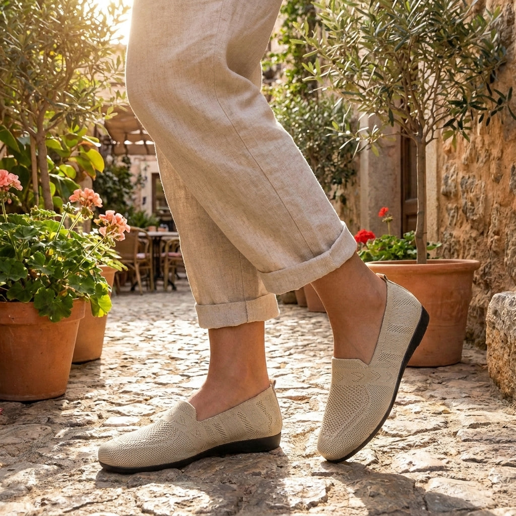 Zapatos ALMA slip-on ligeros para mujer. Comodidad ortopédica y estilo casual, ideales para cualquier actividad diaria.
