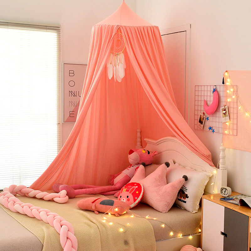 Dosel de confort para cama infantil, ideal para un sueño reparador y privacidad. Un refugio mágico.