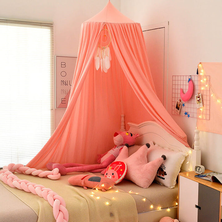 Dosel de confort para cama infantil, ideal para un sueño reparador y privacidad. Un refugio mágico.