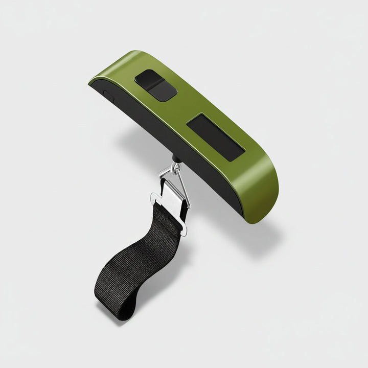 Balanza portátil para equipaje de mano, asegura el peso correcto de tu maleta antes de volar.