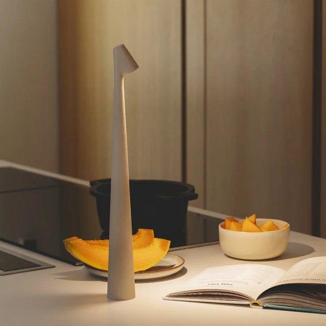 Lámpara de mesa LED moderna, inalámbrica, estilo nórdico, luz flexible para el hogar y decoración.