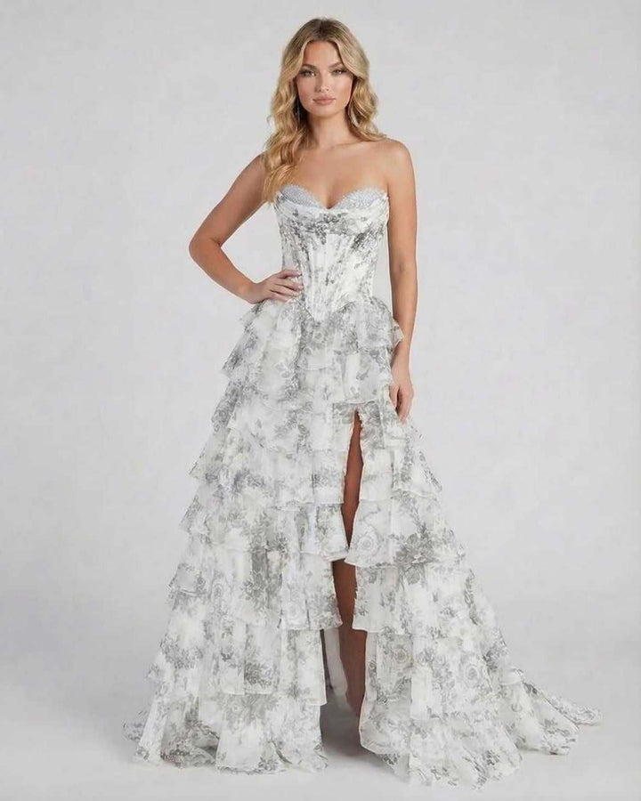 Ropa de mujer: Vestido maxi floral Lunaria, ideal como vestido de noche o formal para ocasiones especiales.