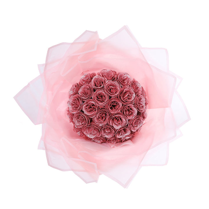 Rosas eternas brillantes en caja de regalo. Lujo para aniversario, flores sin mantenimiento para el hogar. [[lstfy-media:11]]