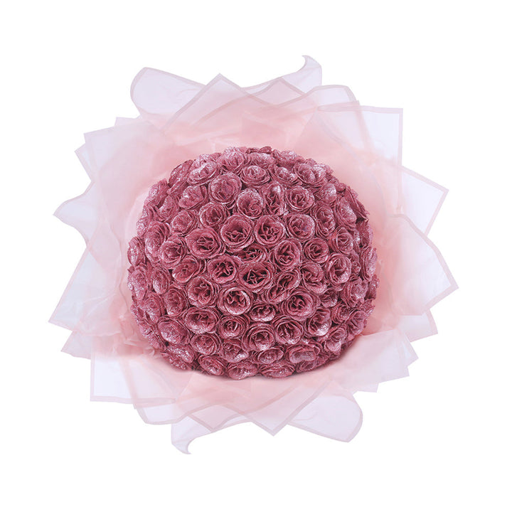 Ramo de rosas eternas brillantes, regalo de lujo. Flores duraderas y decoración exquisita para el hogar. [[lstfy-media:13]]