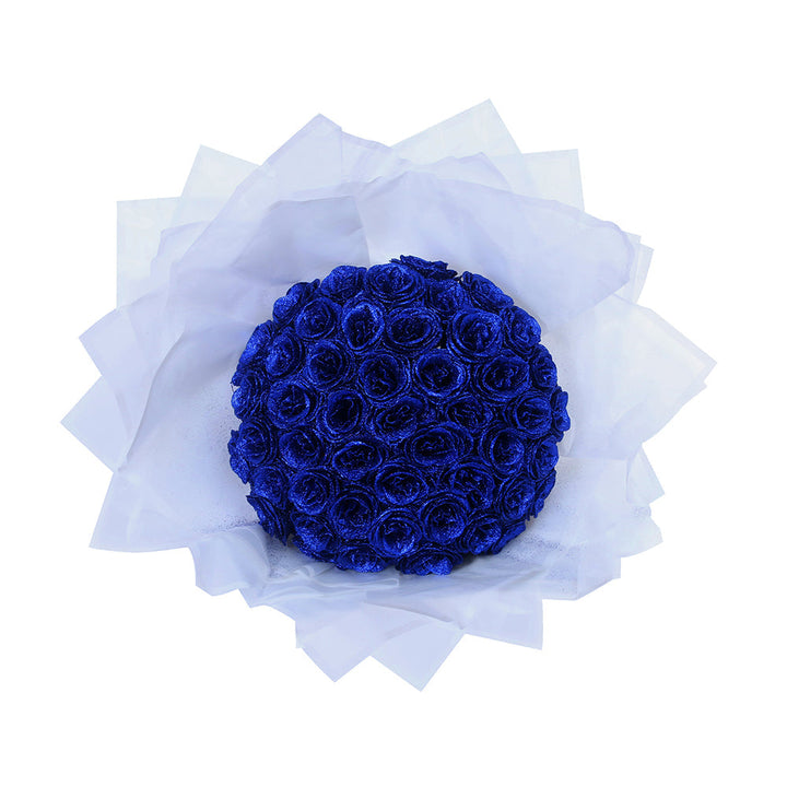 Ramo de rosas eternas rojas brillantes, regalo de lujo. Decoración del hogar duradera sin mantenimiento. [[lstfy-media:7]]