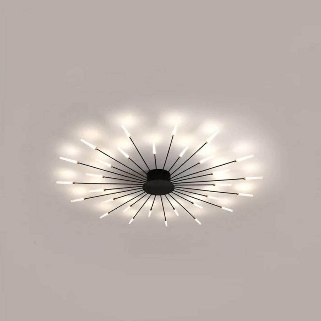 Lámpara de techo LED Luxe moderna, embellece tu salón con estilo.
