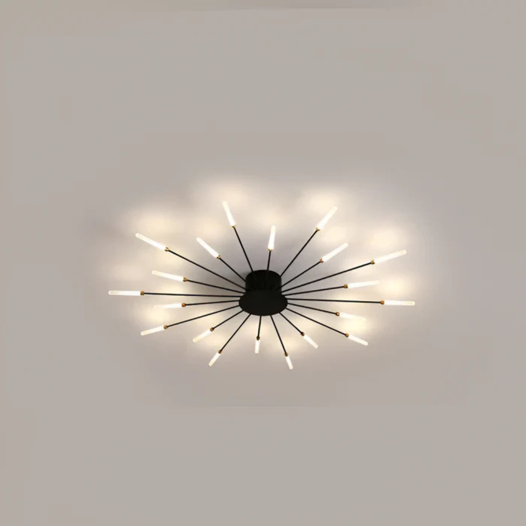 Lámpara de techo Luxe con tecnología LED, diseño vanguardista para interiores.