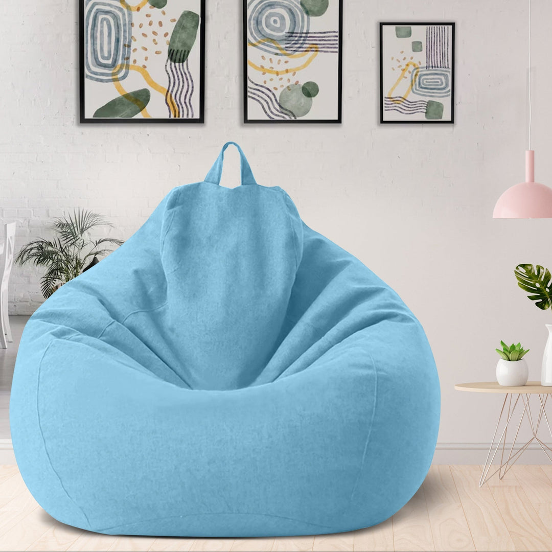 Decoración de sala: saco de lino de lujo con diseño moderno, para un ambiente acogedor.