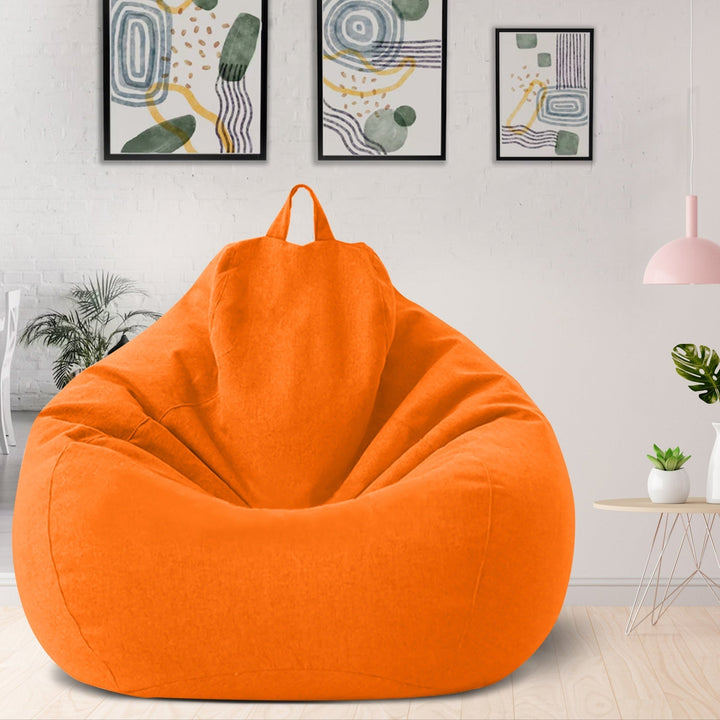Saco de lino en color neutro, confort ergonómico para el hogar, fácil de integrar.