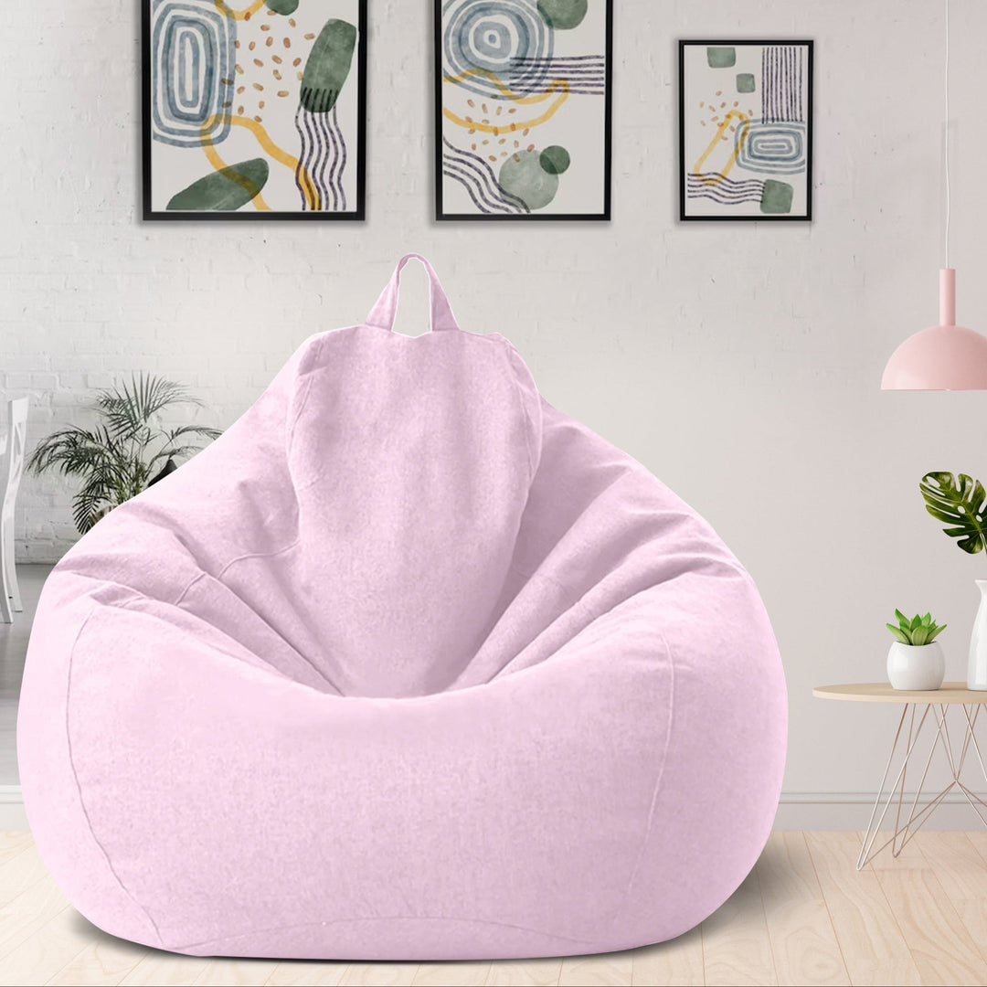Saco de lino con estilo moderno, ideal para cualquier sala de estar, aporta un look fresco.