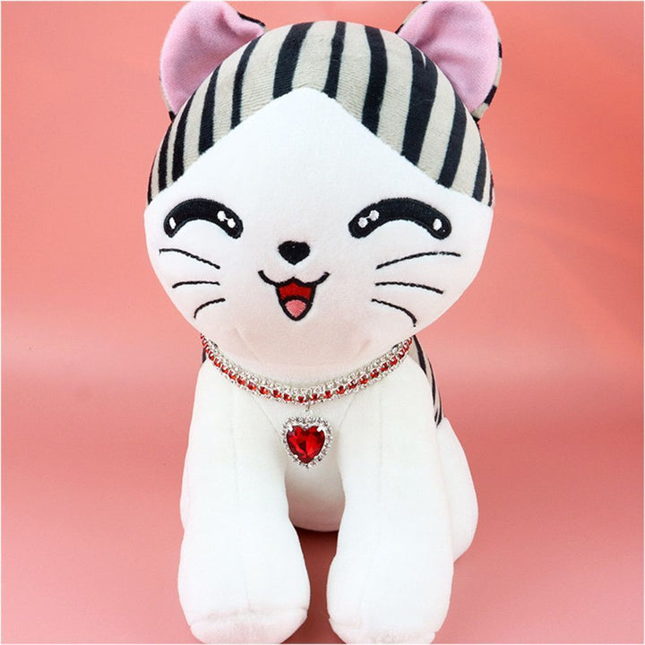 Collar ajustable para gato, colores vibrantes, corazón reflectante y cristal. Estilo felino y seguridad.
