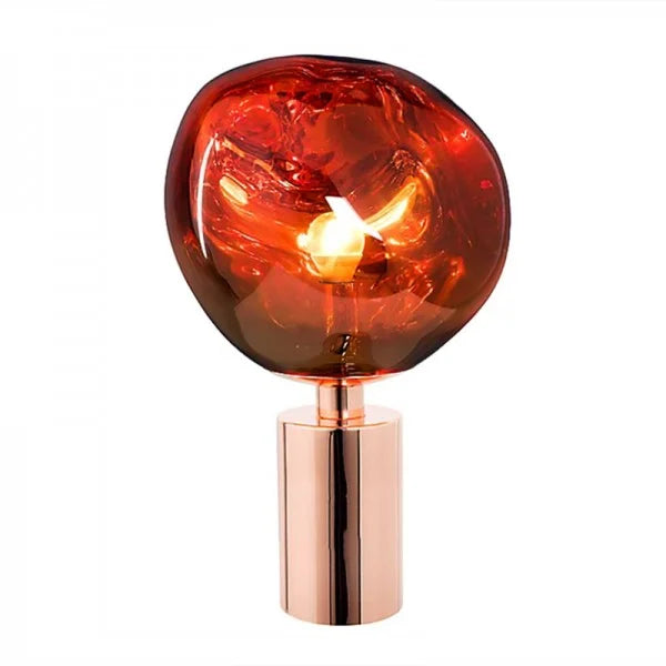 Lámpara Kula LED decorativa, diseño moderno con efecto melt y acabado brillante para el hogar.