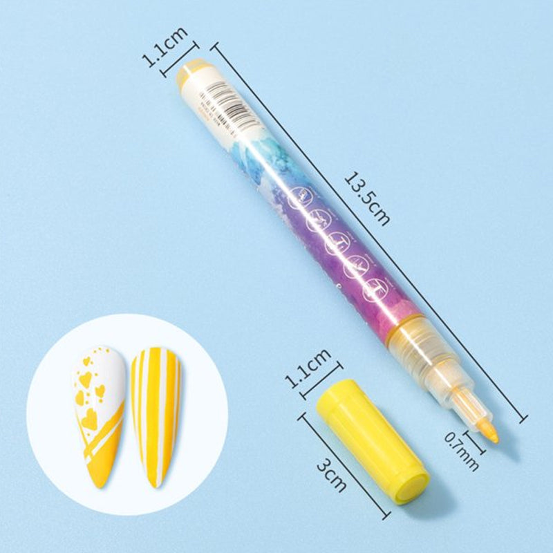 Marcadores para uñas de precisión, ideales para crear diseños y patrones en manicura.