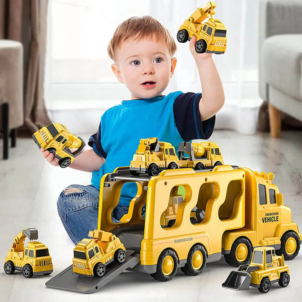 Juego de autos para niños con ciudad interactiva, luces y sonidos. Juguete educativo para desarrollar la imaginación.
