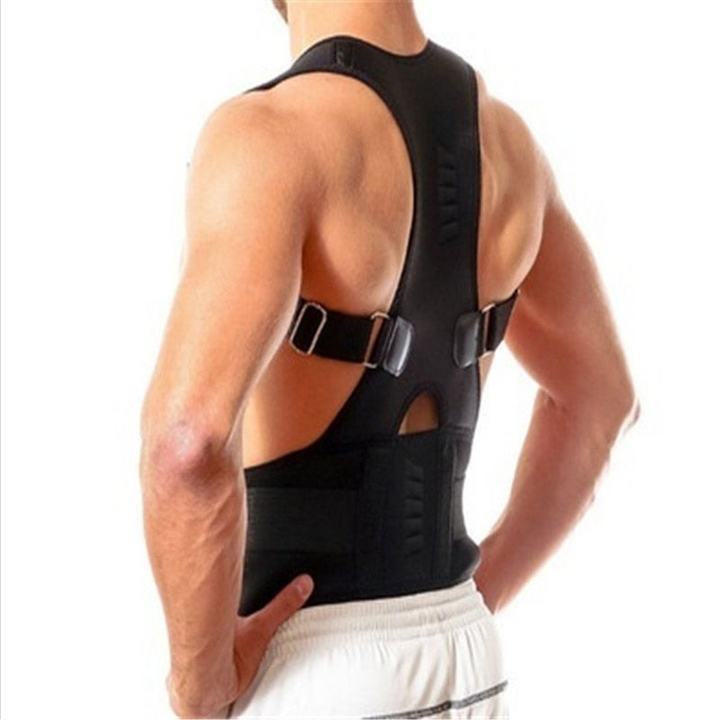Faja magnética unisex para espalda, mejora la postura y el soporte lumbar.