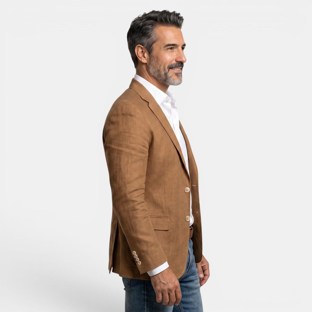 Elegante blazer de hombre slim fit, una americana moderna y cómoda para lucir impecable.