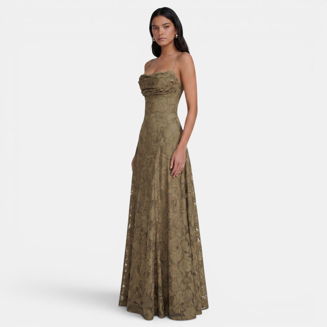 Vestido de mujer para verano, ajustado, con lazos en la espalda y diseño elegante.