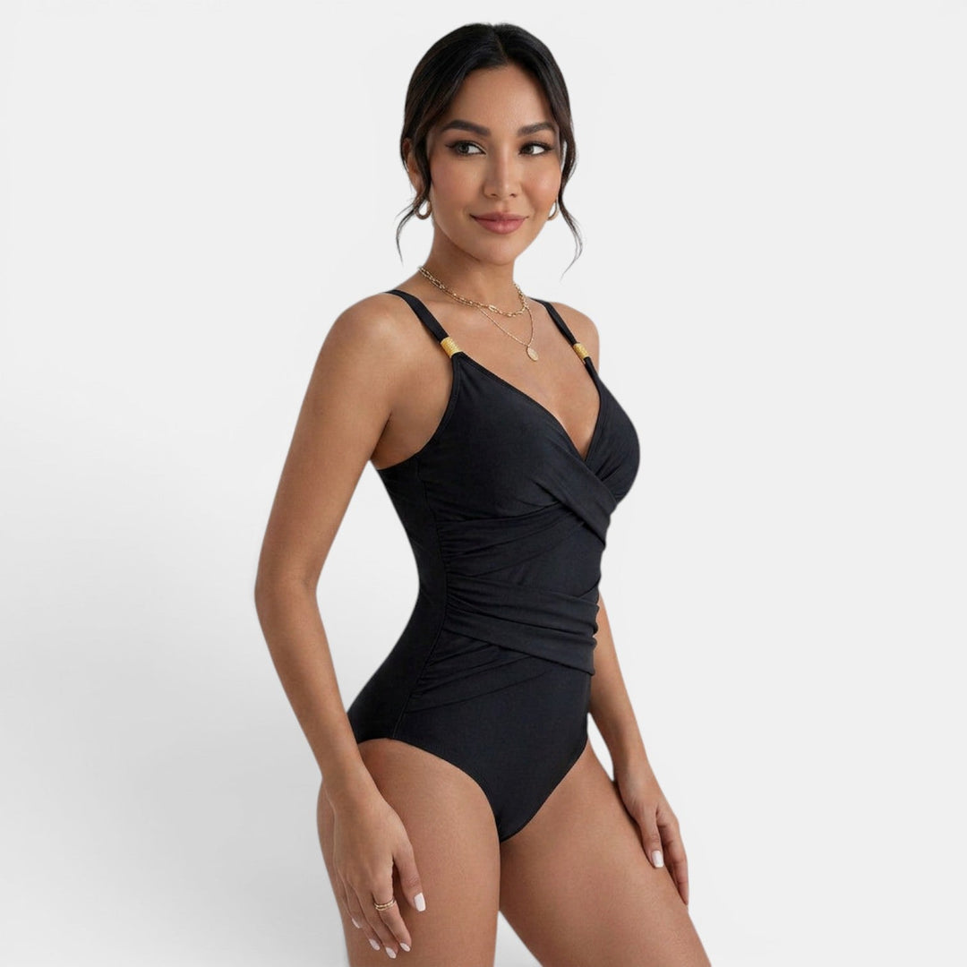 Bañador moldeador slim fit para mujer, realza la figura y ofrece soporte para natación y deportes.