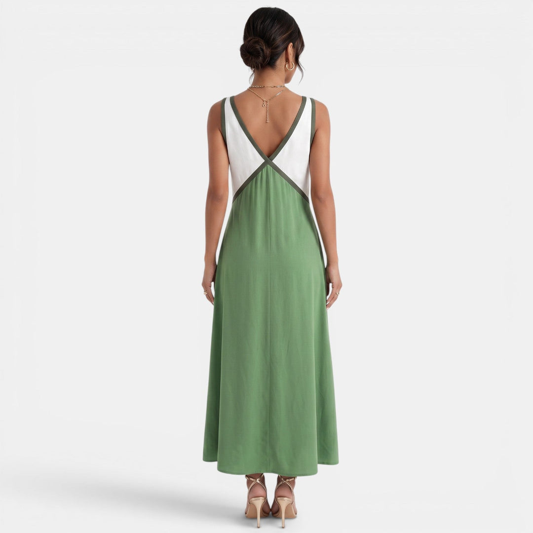Vestido de verano fluido y ligero para mujer, estilo boho, ideal para días calurosos y moda casual de verano.