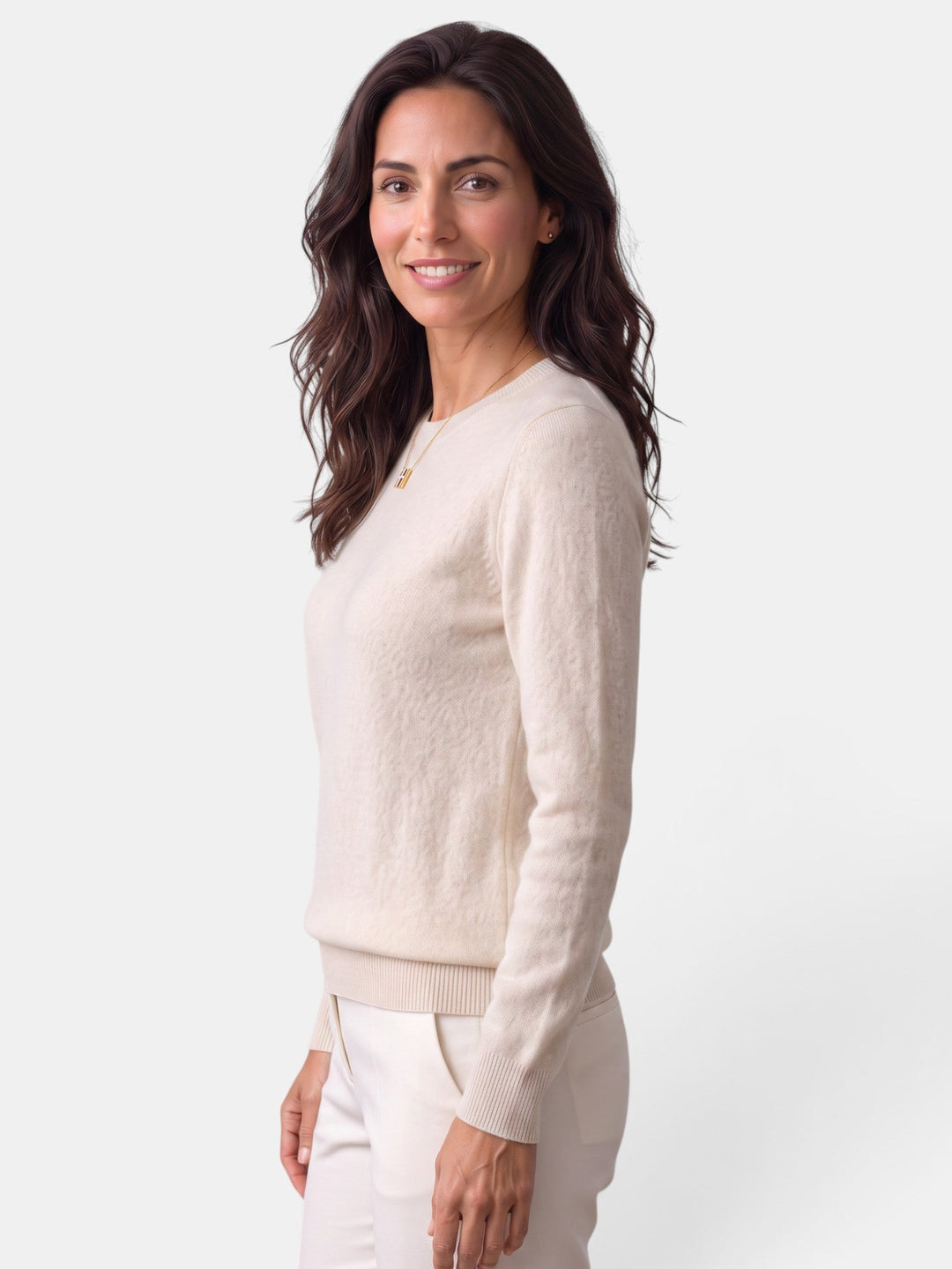 Elegante suéter de punto para mujer, ideal para otoño e invierno.