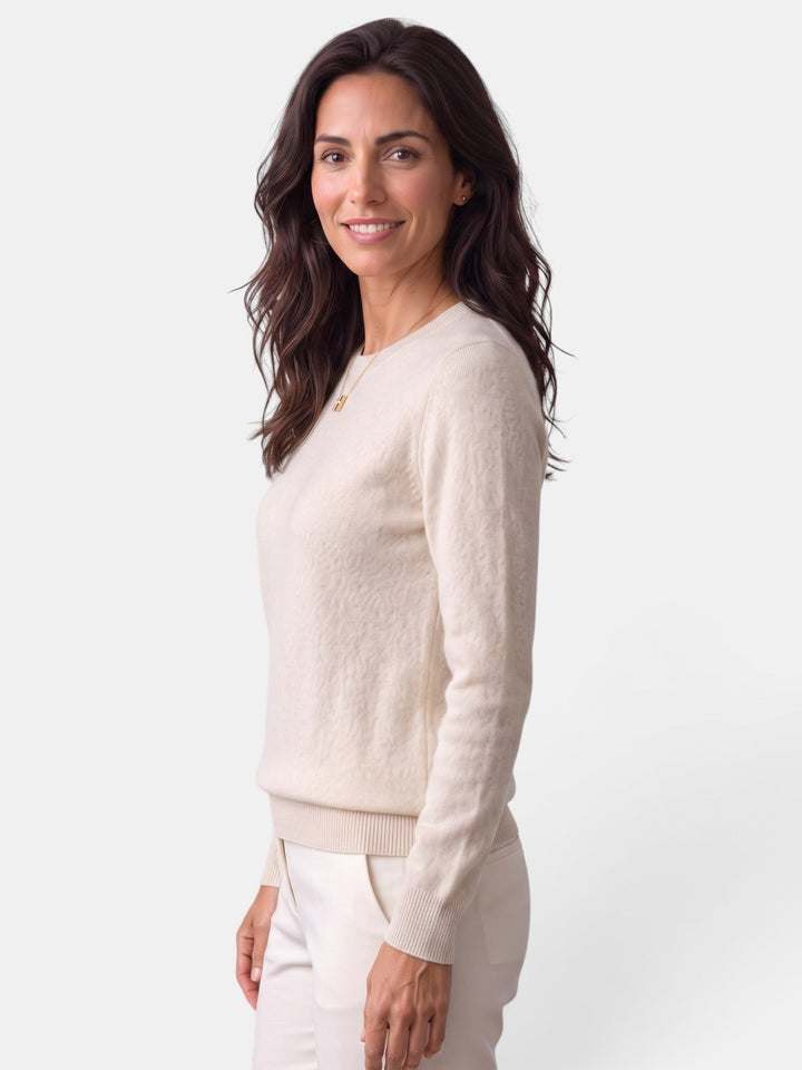 Elegante suéter de punto para mujer, ideal para otoño e invierno.