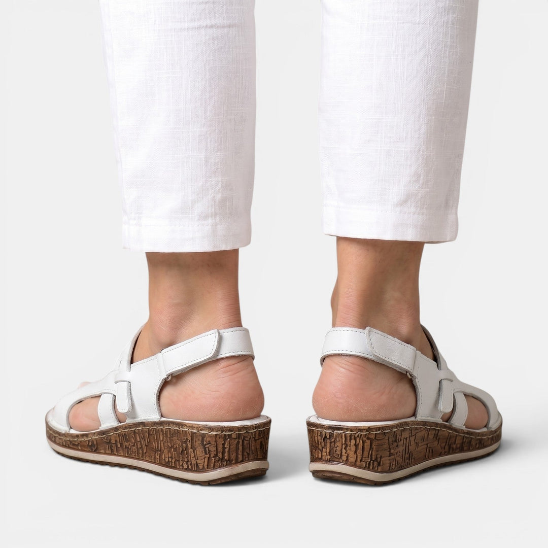 Calzado de verano para mujer, sandalias ortopédicas con cuña cómoda, estilo casual y soporte ergonómico.