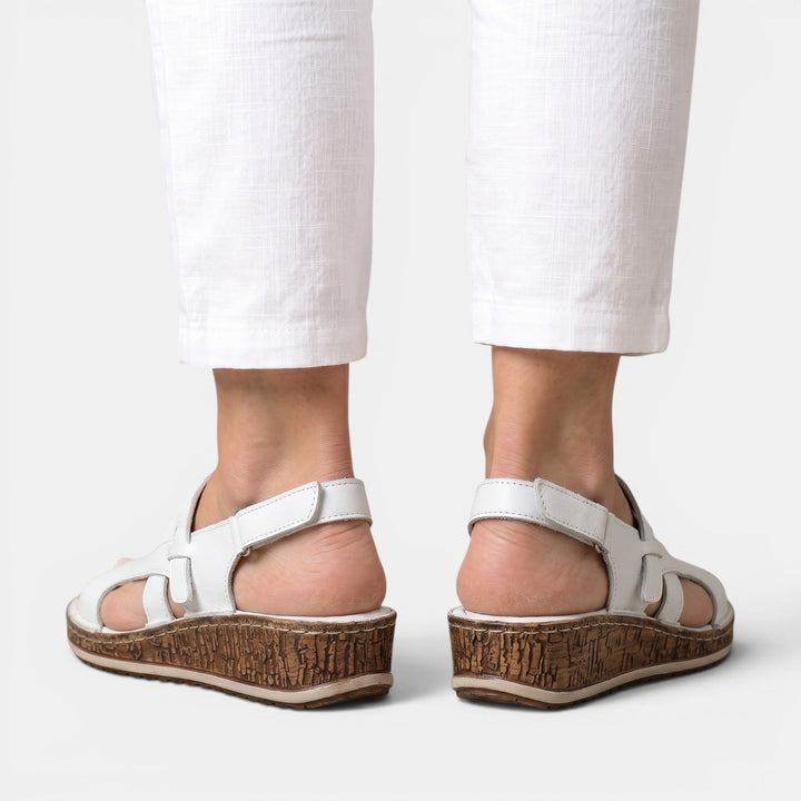 Calzado de verano para mujer, sandalias ortopédicas con cuña cómoda, estilo casual y soporte ergonómico.