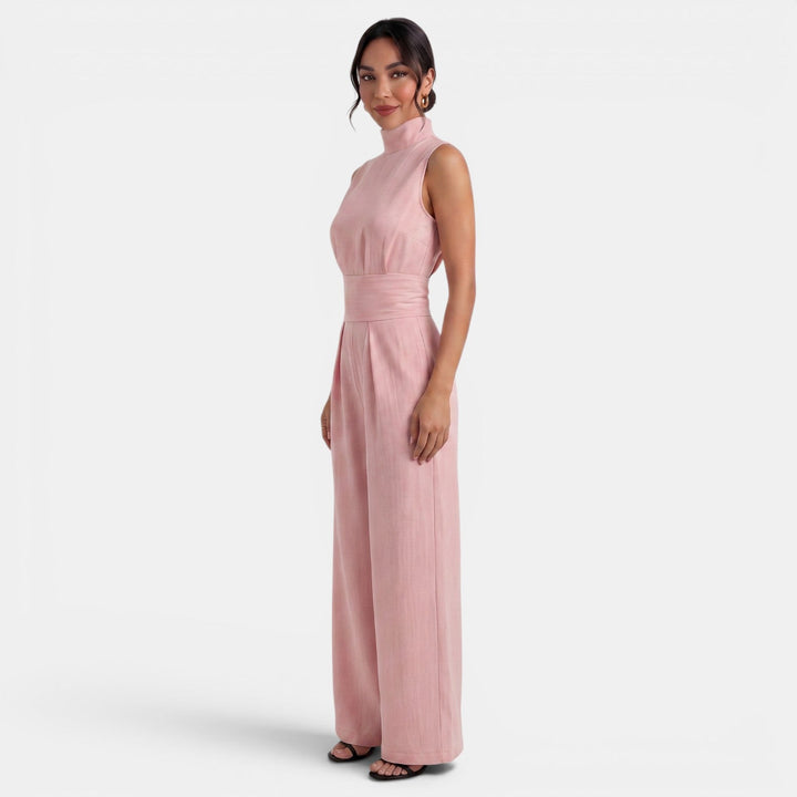 Conjunto relajado de lino y algodón sin mangas para mujer. Confort y estilo para el verano. Moda casual.