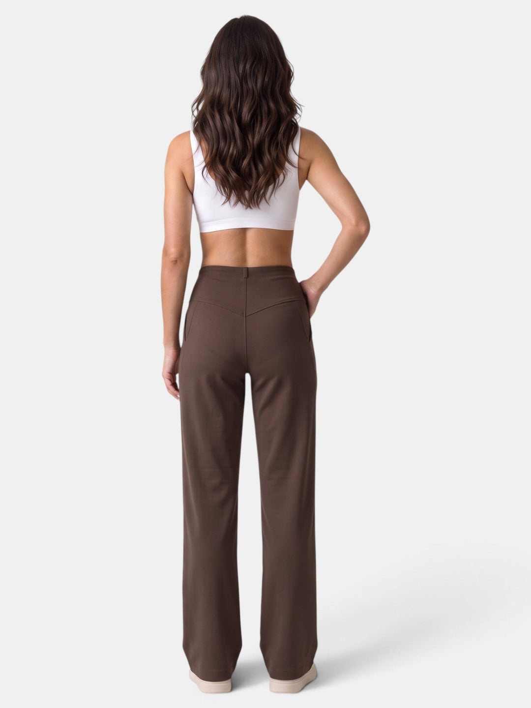 Pantalón jogger de cintura alta, perfecto para el día a día de la mujer moderna, cómodo y chic.