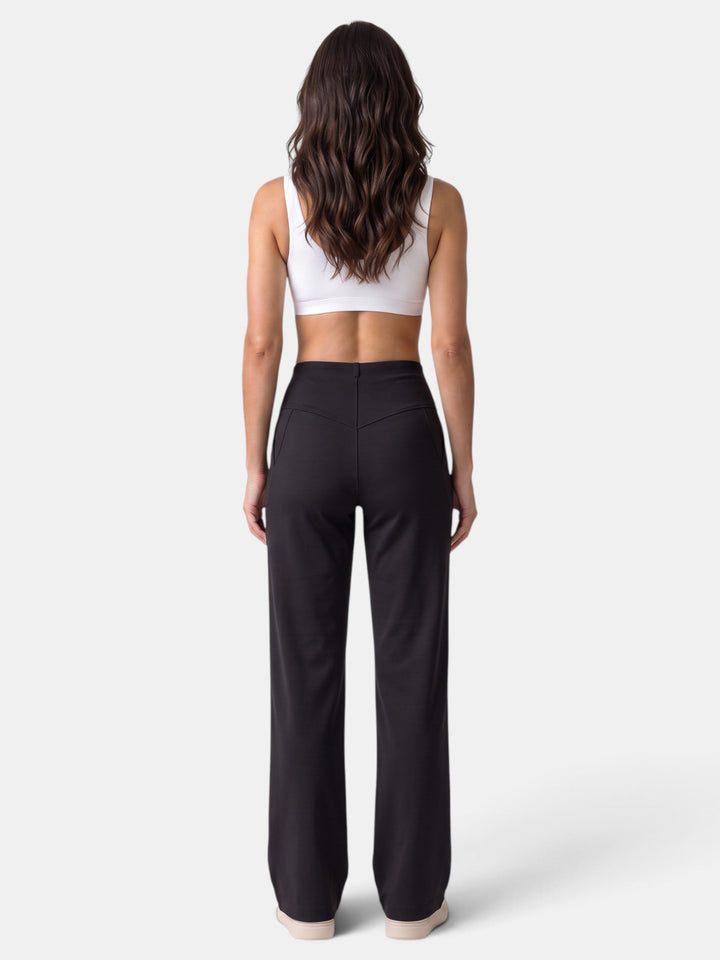 Jogger de mujer cintura alta, suave y cómodo, ideal para un look versátil y actual.