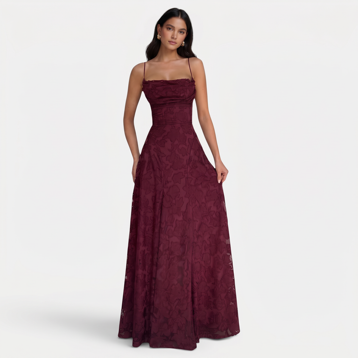 Vestido ajustado para mujer con lazos en la espalda, ideal para fiesta y noche. Estilo elegante.