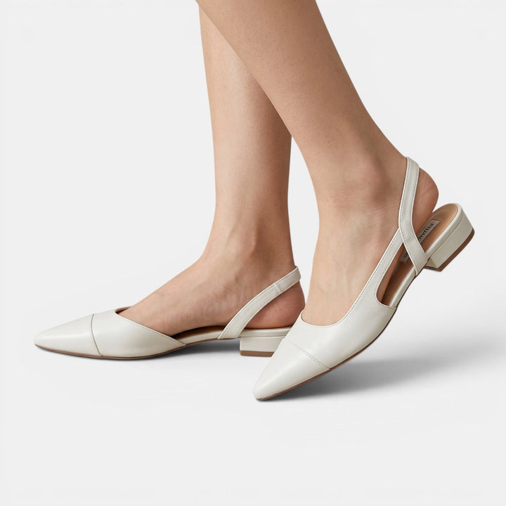 Sandalias cómodas para mujer, tacón bajo. Calzado elegante de oficina con estilo femenino y gran confort diario.